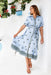 The Letizia Dress - Blue Majesta - Sparrow & Finch Boutique