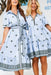 The Letizia Dress - Blue Majesta - Sparrow & Finch Boutique