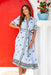 The Letizia Dress - Blue Majesta - Sparrow & Finch Boutique