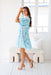 The Lopaz Dress - Portofino Blue - Sparrow & Finch Boutique