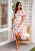 The Lorenza Dress - Coastal Blooms - Sparrow & Finch Boutique