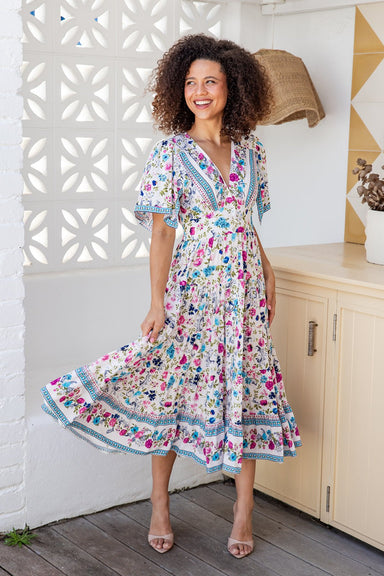 The Lorenza Dress - Petal Parade - Sparrow & Finch Boutique