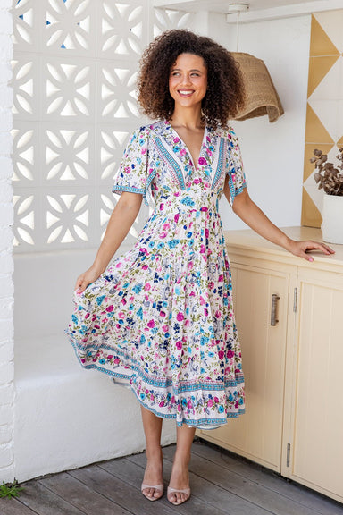 The Lorenza Dress - Petal Parade - Sparrow & Finch Boutique