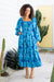 The Lucia Dress - Blue Petal - Sparrow & Finch Boutique
