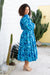 The Lucia Dress - Blue Petal - Sparrow & Finch Boutique