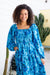 The Lucia Dress - Blue Petal - Sparrow & Finch Boutique