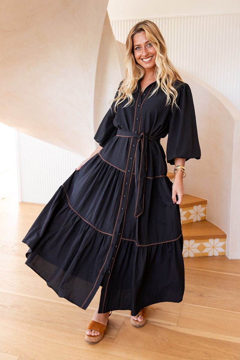 The Luciana Dress - Deep Navy