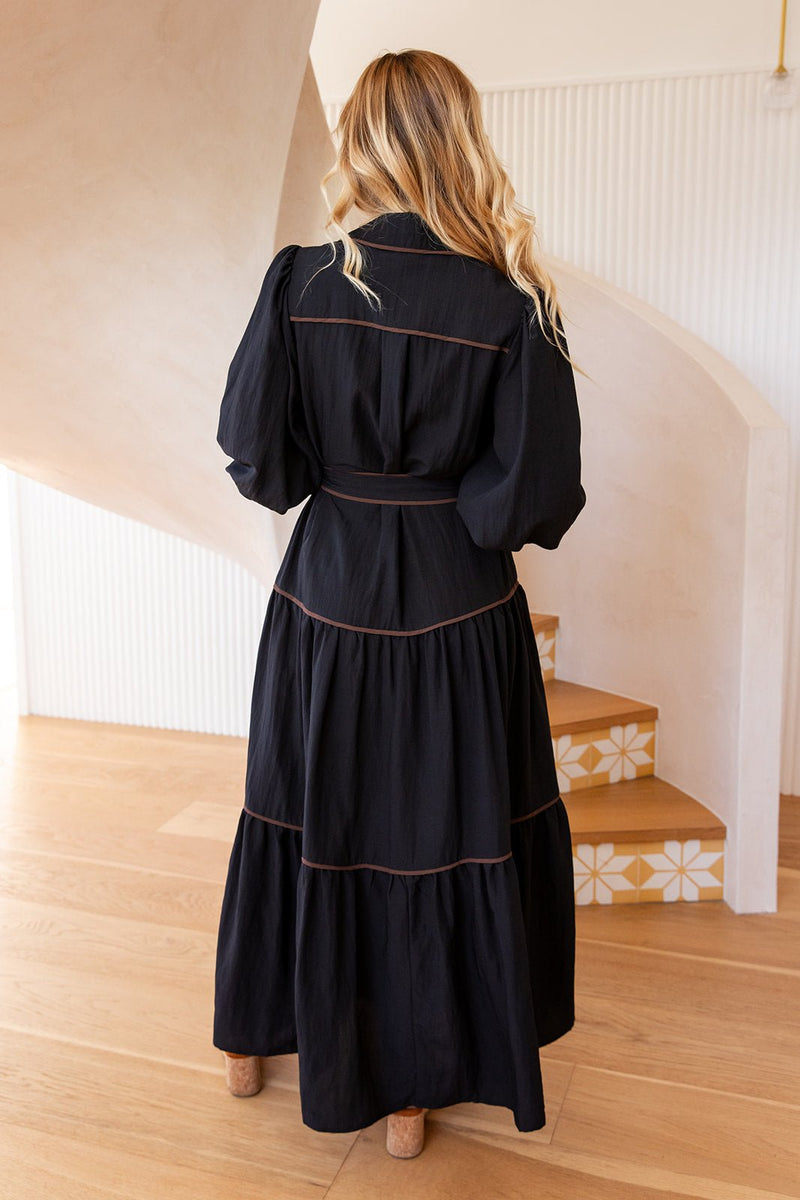 The Luciana Dress - Deep Navy