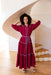 The Luciana Dress - Wineberry - Sparrow & Finch Boutique