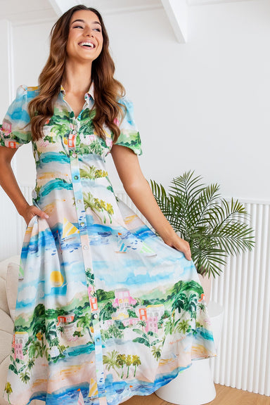 The Lulu Dress - Shoreline Dreams - Sparrow & Finch Boutique