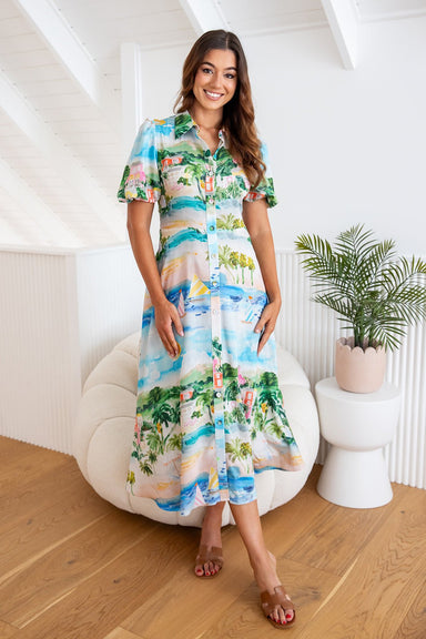 The Lulu Dress - Shoreline Dreams - Sparrow & Finch Boutique