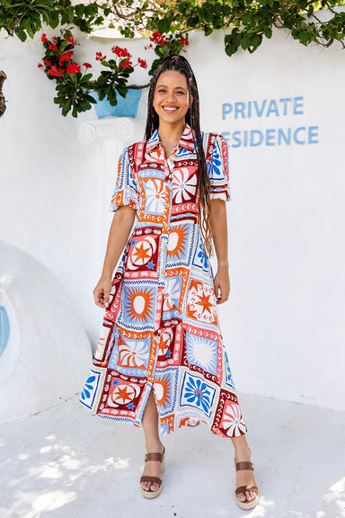 The Lulu Dress - Vivid Mosaic - Sparrow & Finch Boutique