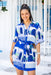 The Luno Dress - Paros Blue - Sparrow & Finch Boutique