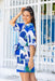 The Luno Dress - Paros Blue - Sparrow & Finch Boutique