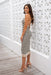 The Lyrica Dress - Black Striped - Sparrow & Finch Boutique