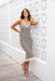 The Lyrica Dress - Black Striped - Sparrow & Finch Boutique