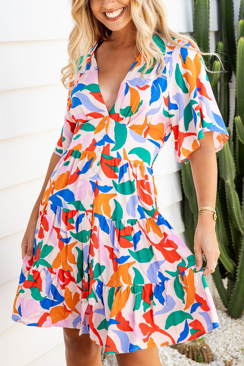 The Macy Dress - Coloured Oasis