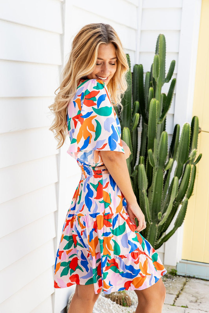 The Macy Dress - Coloured Oasis