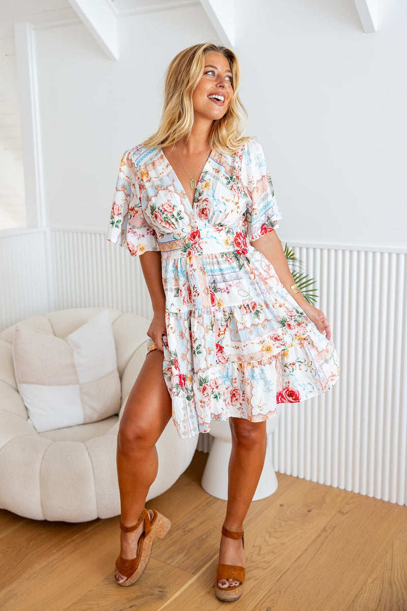 The Macy Dress - Peony