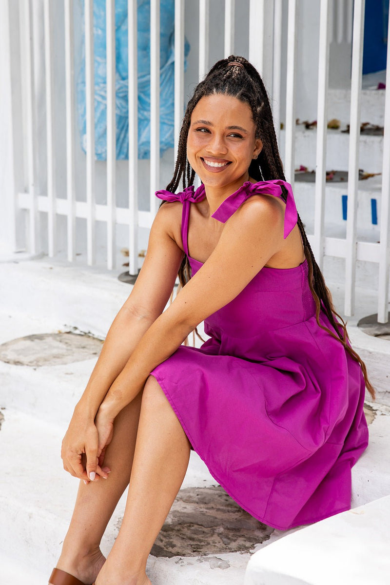 The Malia Dress - Magenta