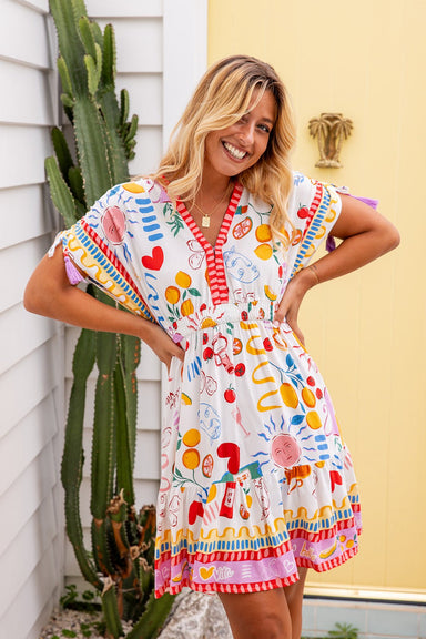 The Marcellina Dress - Mediterranean Dusk - Sparrow & Finch Boutique