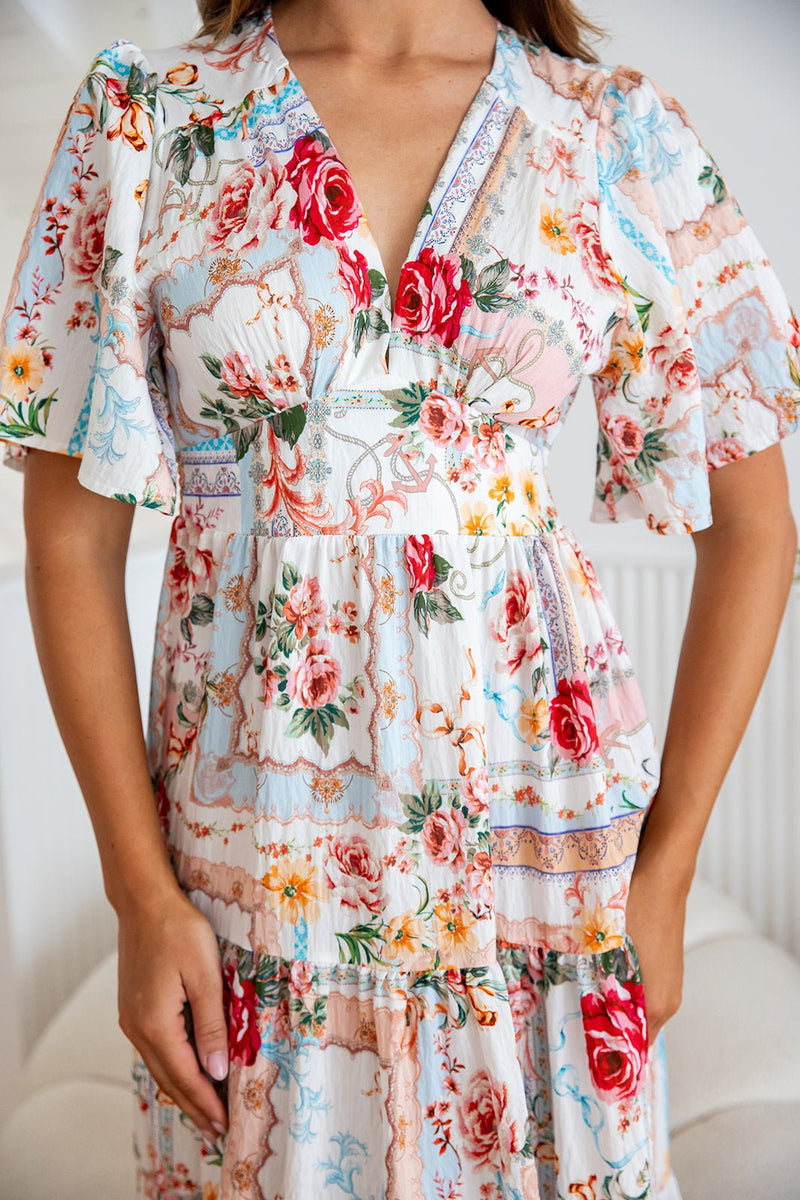 The Marina Dress - Peony