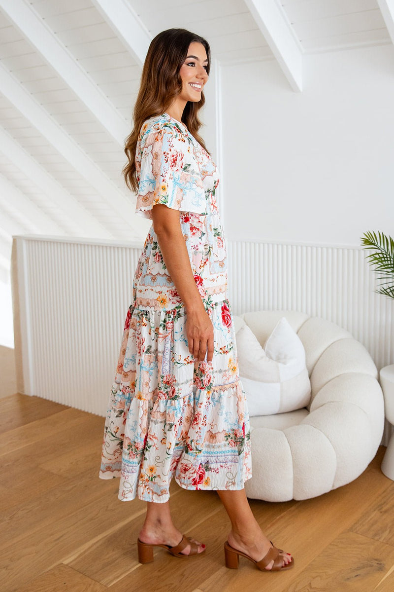 The Marina Dress - Peony