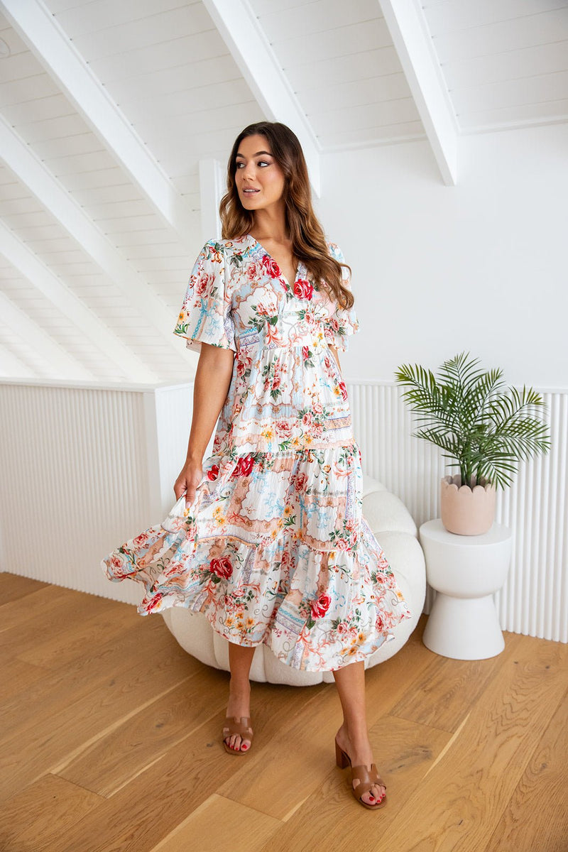 The Marina Dress - Peony