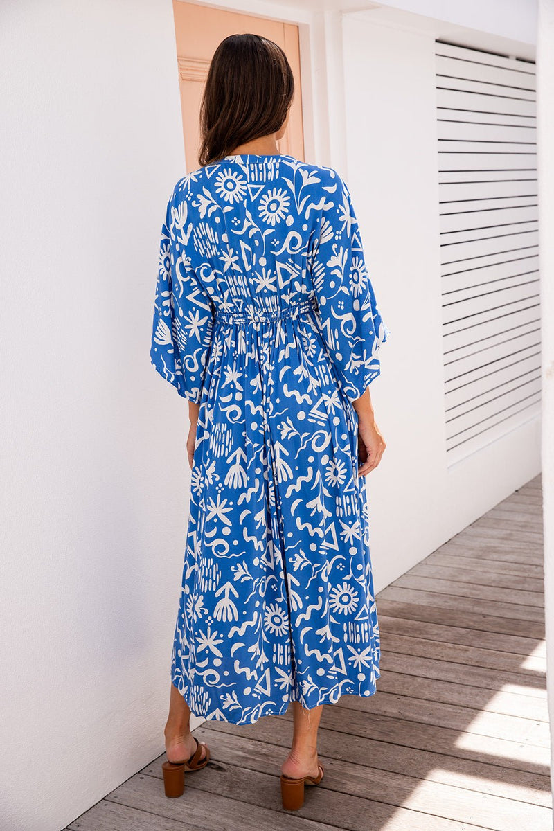 The Mauley Dress - Daydream Blue