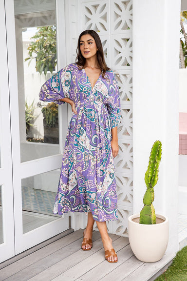 The Mauley Dress - Periwinkle - Sparrow & Finch Boutique