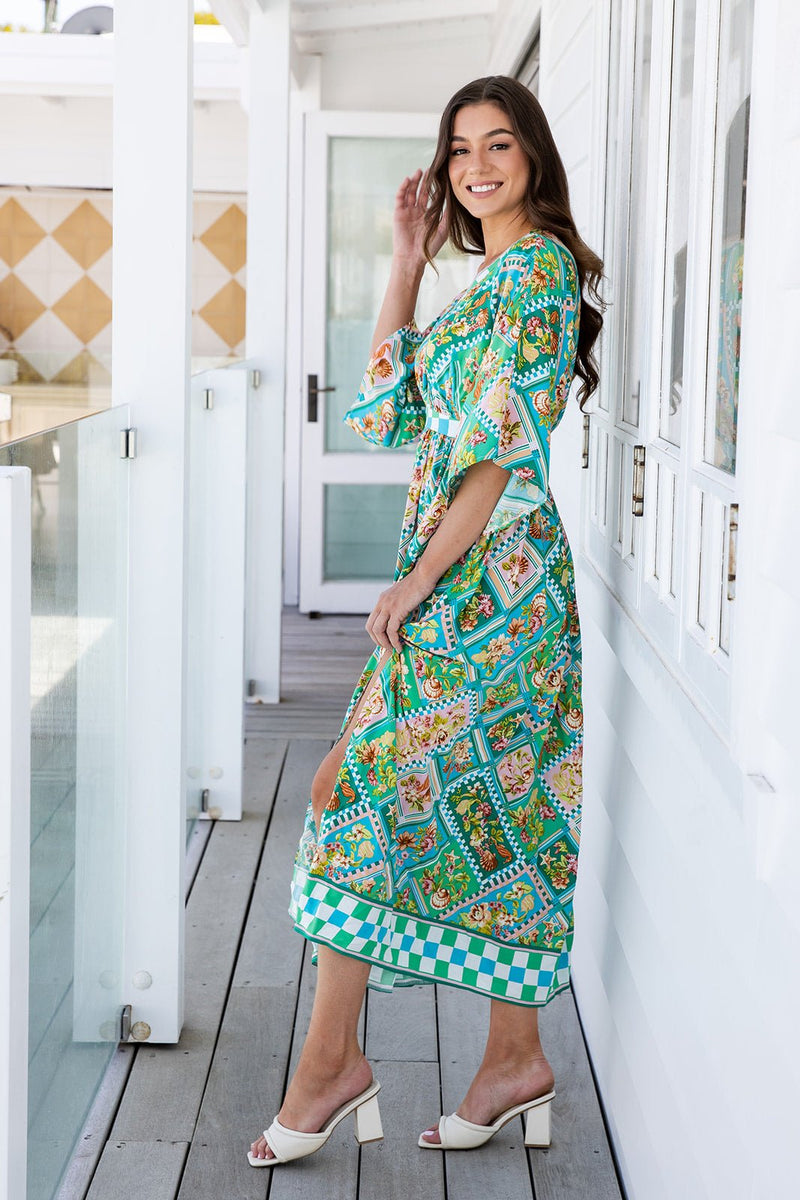 The Mauley Dress - Spanish Green