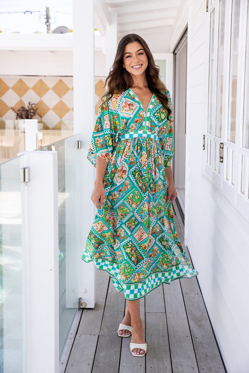 The Mauley Dress - Spanish Green