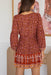 The Mera Dress - Floral Garnet - Sparrow & Finch Boutique