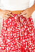The Monet Skirt - Blooming Red - Sparrow & Finch Boutique