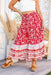 The Monet Skirt - Blooming Red - Sparrow & Finch Boutique