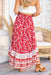 The Monet Skirt - Blooming Red - Sparrow & Finch Boutique