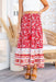 The Monet Skirt - Blooming Red - Sparrow & Finch Boutique