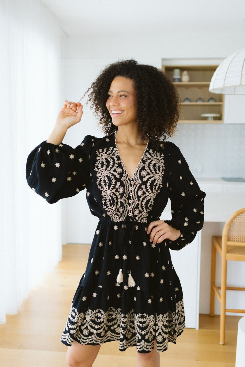 The Monica Dress - Night Sky