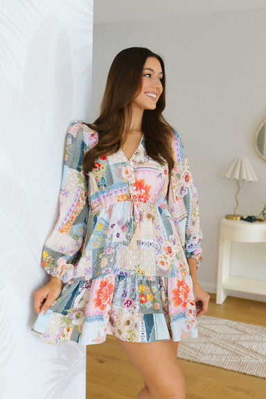 The Monica Dress - Vintage Petals - Sparrow & Finch Boutique