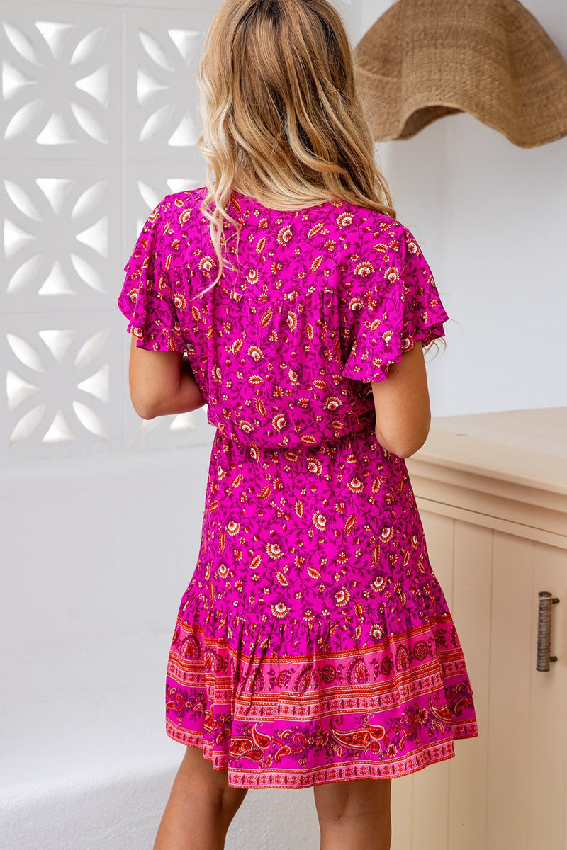 The Nala Dress - Royal Fuchsia