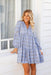 The Natalie Dress - Blue Plaid - Sparrow & Finch Boutique