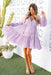 The Natalie Dress - Lilac Garden - Sparrow & Finch Boutique