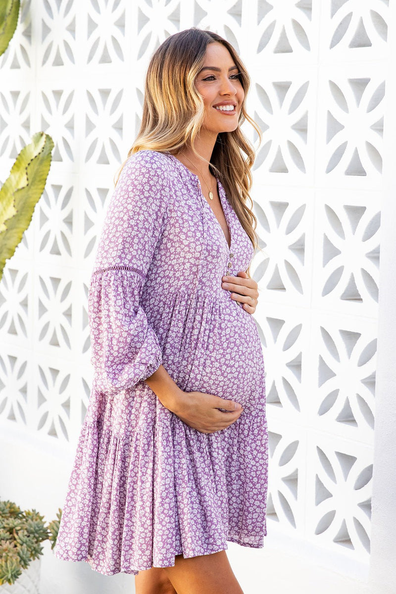The Natalie Dress - Lilac Garden