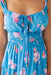 The Nellie Dress - Teal Garden - Sparrow & Finch Boutique