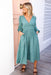 The Nessa Dress - Teal Green - Sparrow & Finch Boutique