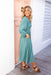 The Nessa Dress - Teal Green - Sparrow & Finch Boutique