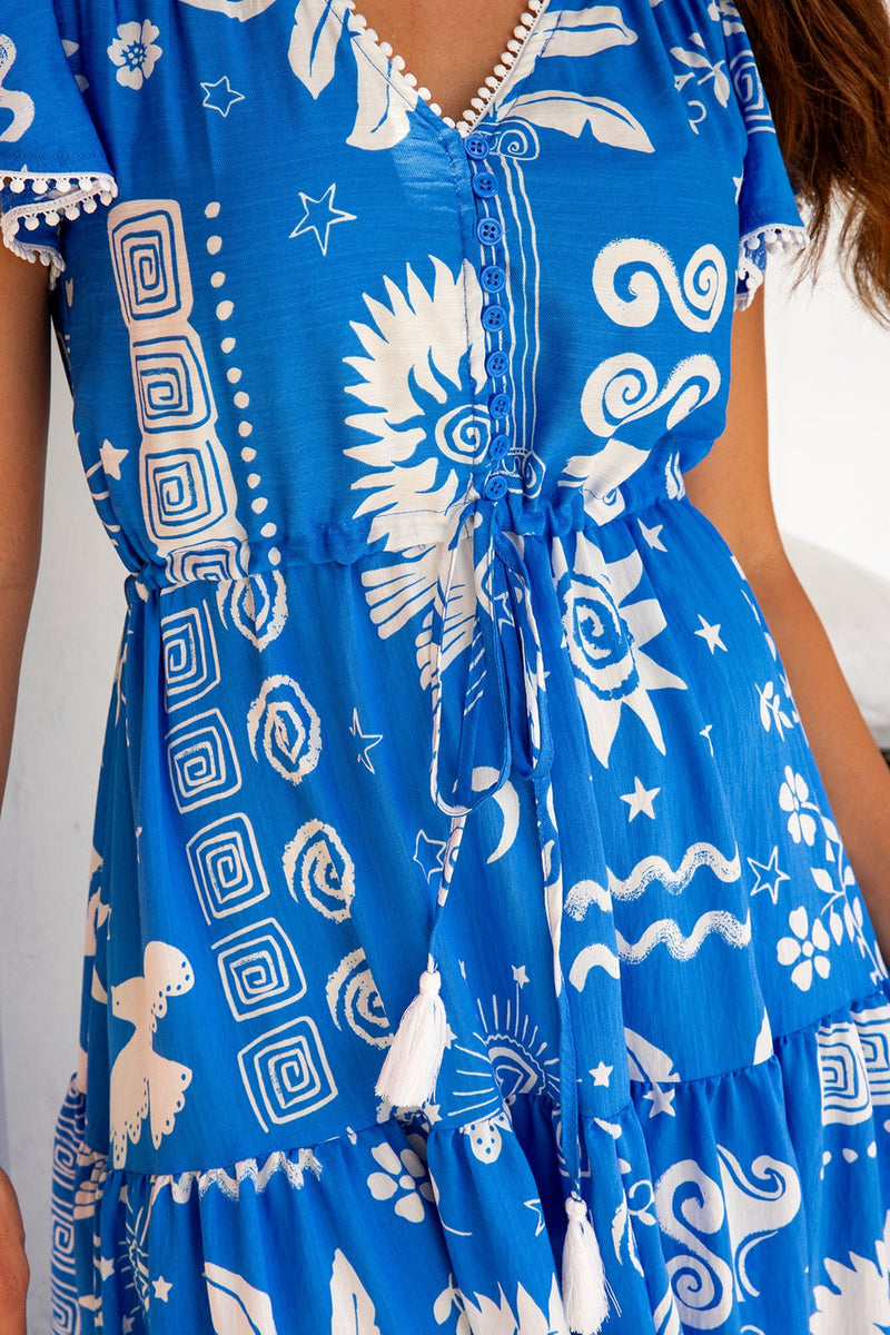The Niva Dress - Blue Serenity