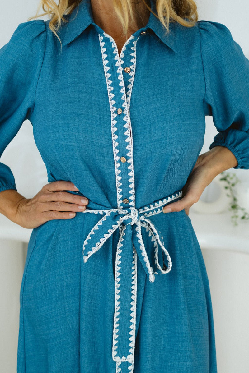 The Nixie Dress - Delicate Denim