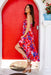 The Nyla Dress - Crimson Cascade - Sparrow & Finch Boutique