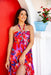The Nyla Dress - Crimson Cascade - Sparrow & Finch Boutique